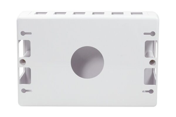 Produktbild MVT 200 163  -  Aufputz-Leergehäuse für 6 oder 12 Keystone Module, weiss